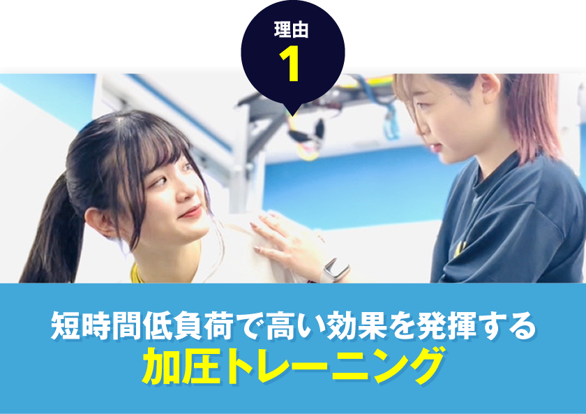 短時間低負荷で高い効果を発揮する加圧トレーニング
